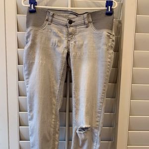 Indigo Blue Side Panel Maternity Pants